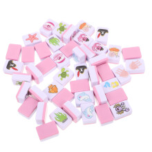 4Sets Mahjong Tile Set Portable with Marine Animal Patterns for Adults
