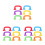 18Pcs Plastic Realistic Simulation Handset Toy for Kids Speech Therapy 4