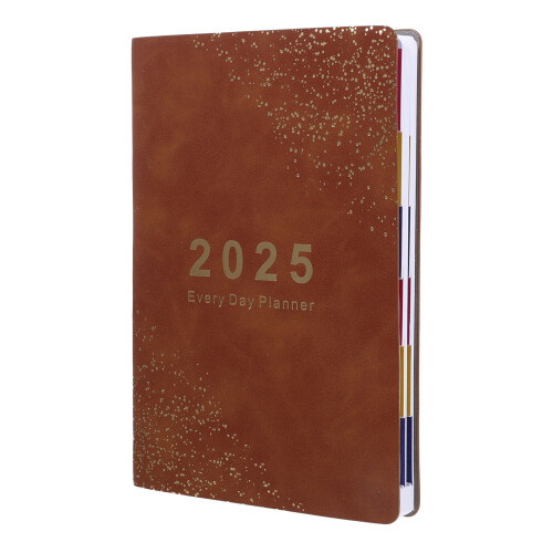 4Pcs Brown Academic Planner Journal Daily Schedule 1