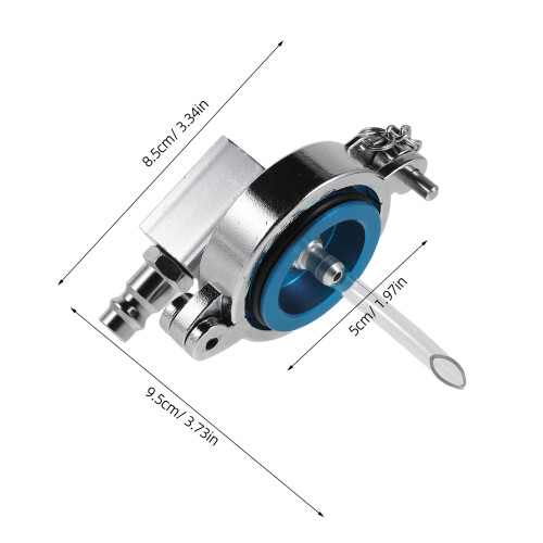 Silver 43Mm Threaded Brake Bleeder Adapter Kit for Car Use 1