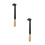 2Pcs Handheld Rust Tool Metal with Wooden Handle for Ship Care 9
