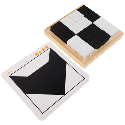 3Pcs Multi Wooden Building Block Tabletop Game for Kids Learning Fun 2