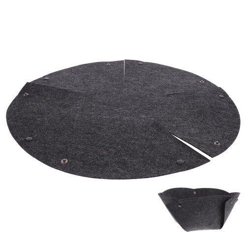 16Pcs Reusable Black Felt Planter Box Liners for Garden and Home Use 1