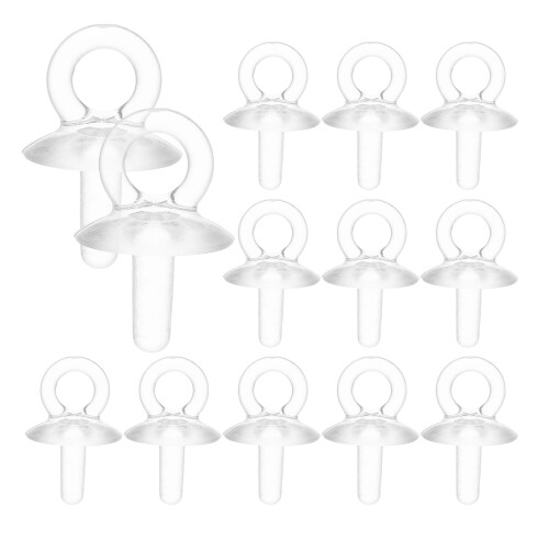 400Pièces Fixations Cup Résine Transparentes Pour Handmade 1