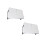 2Pcs Lightweight Aluminium Folding Table White for Picnic Camping 5