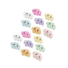80Pcs Cartoon Cloud Resin Hairpin for DIY Phone Case and Headdress