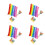 600Pcs Bendable Chenille Wire Craft Sticks Assorted Colors DIY Use 5