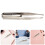 3Pcs Compact LED Light Tweezers for Eyebrows and Eyelashes Assorted 9