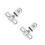 2Sets Robust Metal Pivot Hinges for Glass Bathroom Doors Silver Finish 5