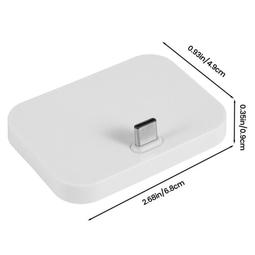Mobile Phone Desktop Type-C Charger Stand Holder Cellphone Usb-C Charging Docking Station Silver 1