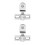 2Sets Robust Metal Pivot Hinges for Glass Bathroom Doors Silver Finish 6