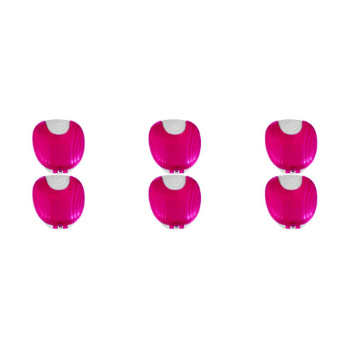 6Pcs Portable Resin Braces Retainer Holder Rosy Seashell 2