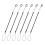 24Pcs Spring Coiled Stylus Pen Lanyard Black Plastic 2