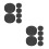 12Pcs Matte Finish Hockey Training Pucks for Precision Control 10