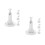 8Pcs Adjustable Solar Panel Mount Bracket ABS White Weatherproof Stand 7