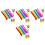 600Pcs Bendable Chenille Wire Craft Sticks Assorted Colors DIY Use 6