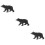 3Pcs Plastic Bear Ornaments Realistic Wildlife Animal Models for Decor 10