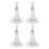 8Pcs Adjustable Solar Panel Mount Bracket ABS White Weatherproof Stand 2