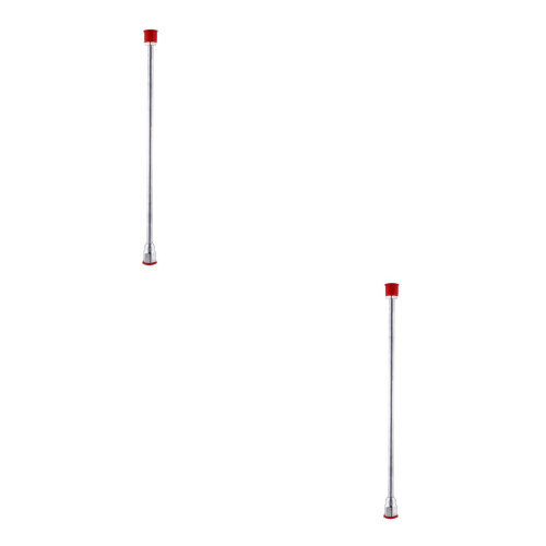2Pcs Paint Sprayer Pole Extension Stainless Steel Silver Practical 2