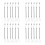 24Pcs Spring Coiled Stylus Pen Lanyard Black Plastic 6