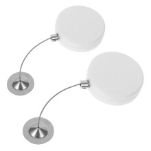 4St Wit Retractable Kabelslot Van Staal Voor Antidiefstal