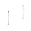 2Pcs Paint Sprayer Pole Extension Stainless Steel Silver Practical 5