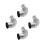 4Pcs Easy Install Stainless Steel Chimney Flue Kit Silver Fireproof 4