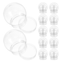 48St Lege Sneeuwbollen Pet PP Transparant Voor DIY Kerstdecoratie