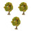 3Pcs Model Craft Trees Green for Micro Landscape DIY Decoration 6