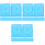 30St Compacte Cd Dvd Opbergdoos Soft PP Skyblauw Translucent Box 5