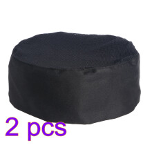 2St Zachte Ademend Chef Beanie Zwart Mesh En Catering