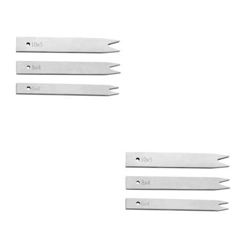 6Pcs Versatile Stitching Punch Set for Wallets Handbags Silver 2