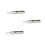 3Pcs Compact LED Light Tweezers for Eyebrows and Eyelashes Assorted 3