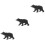 3Pcs Plastic Bear Ornaments Realistic Wildlife Animal Models for Decor 7