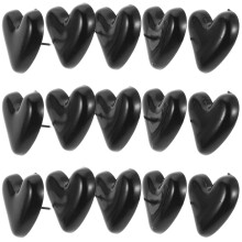 120St Kleine Zwarte Hart Thumbtacks Decoratieve Pushpins Kantoor