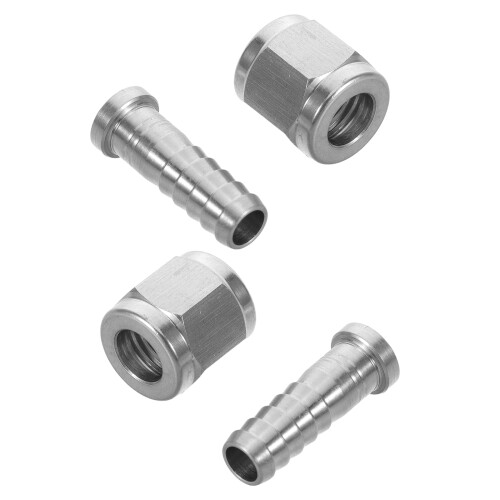 6Sets Silver Alloy Keg Thread Coupler Adapter 1