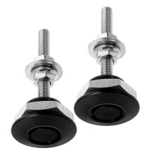 4St Zwarte Metalen Hood Latch Pins Met Push Lock Voor Race Motorkap