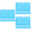30St Compacte Cd Dvd Opbergdoos Soft PP Skyblauw Translucent Box 8