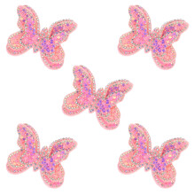10St Roze Leren Decoratieve Patches Voor Kleding & Haarclips