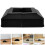 40St Zwarte Posthoes Split Design Waterdicht Decoratief Kunststof 10