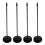 8Pcs Desk Flag Pole Holders Sturdy Black Plastic Base for Indoor Use 3