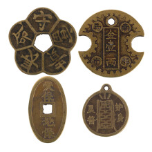 20St Chinese Messing Feng Shui Munten Gelukssymbolen En Decor