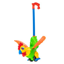 2St Plastic Baby Walker Cartoon Kip Loopwagen Meerkleurig Leerplezier