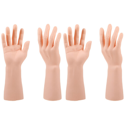 4St Mannequin Hand Ringhouder Juwelen Display Echt Uitziend Khaki 2