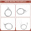 6Pcs 150Xl/.009In Electric Guitar Amp Strings Set for 4