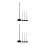 8Pcs Desk Flag Pole Holders Sturdy Black Plastic Base for Indoor Use 9