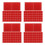400Pièces Aluminium Rouge Motifs Texturés 6