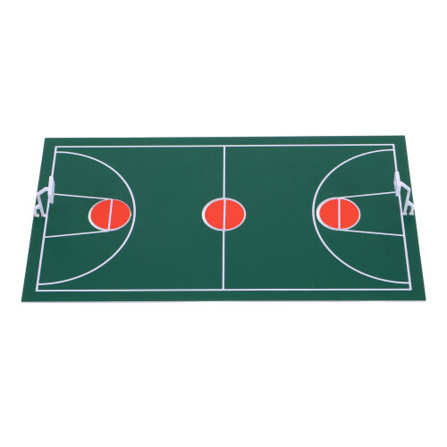 4Pièces Mini Terrain De Sport Basketball Vert Pour Décor