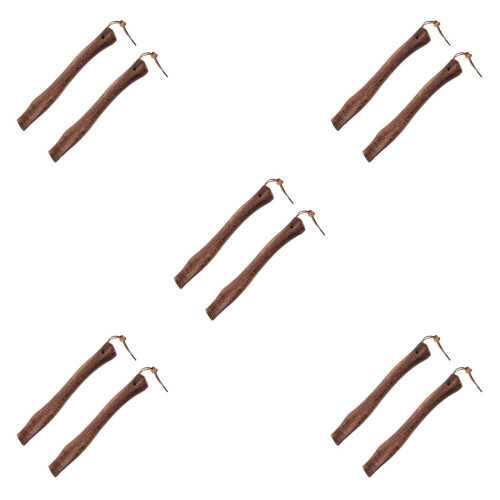 10Pcs Ergonomic Wood Handles Durable Replacement for Fire 2