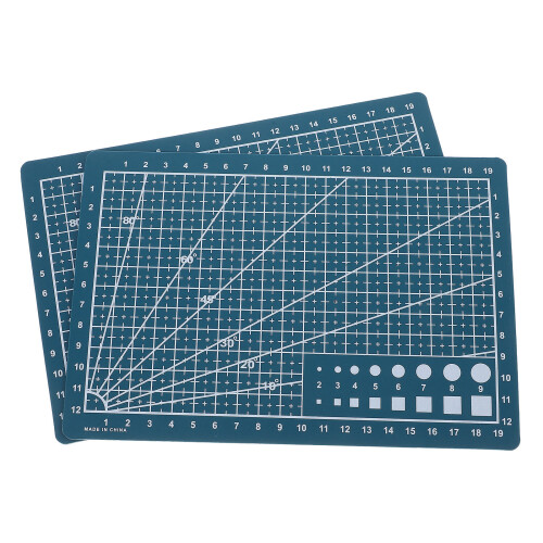 6Pièces Tapis Vert ABS Pour Couture Avec Mesures Auto-Réparation
